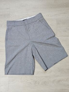 Zara Women's Houndstooth Bermuda Cut Trouser - Beige/grey Tones